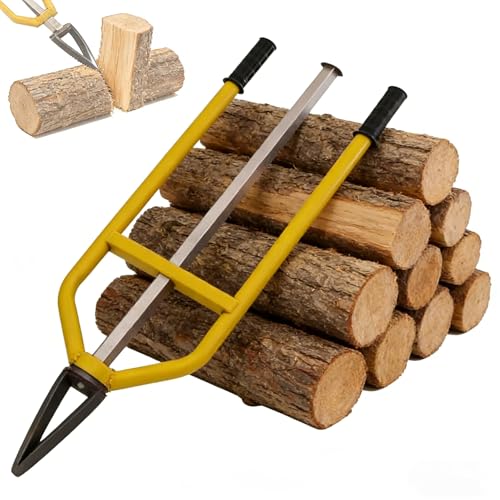 coyrugky Fendeur de bûches Manuel,Fendeur à inertie portatif avec Manche Lisse,Simple et Rapide, Fend Le Bois de Chauffage en Quelques Secondes pour Les cheminées Le Camping et Les activités