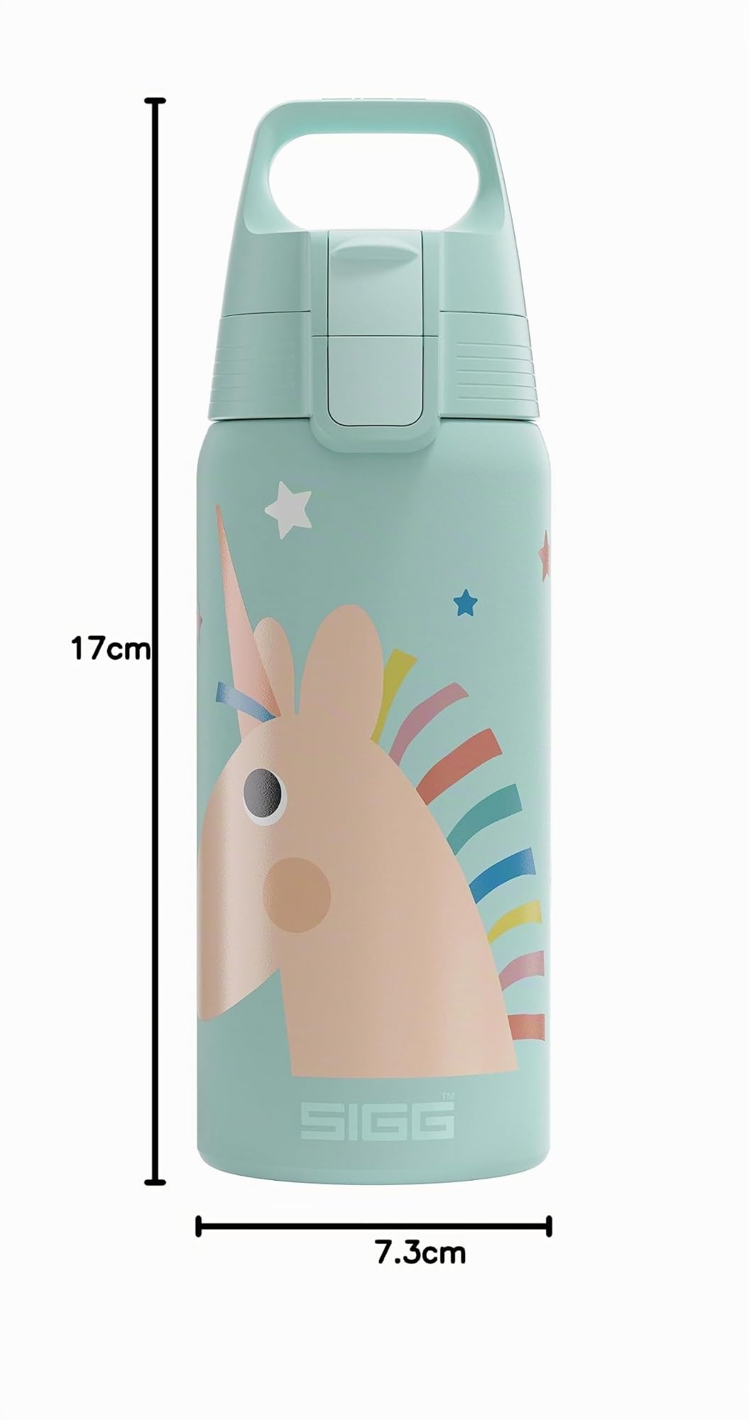 SIGG - Botella de Agua Aislada para Niños - Shield One Therm- A Prueba de Fugas - Apta para Lavavajillas - Libre de BPA - Acero Inoxidable 90% Reciclado - 0,5L