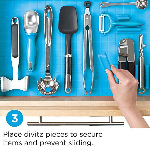 Kmn Home, Drawerdecor, Customizable Organizer, Drawer And Shelf Cabinet Liners, Non Slip And Easy Clean, 16 Pieces – Sky Blue #TOP4