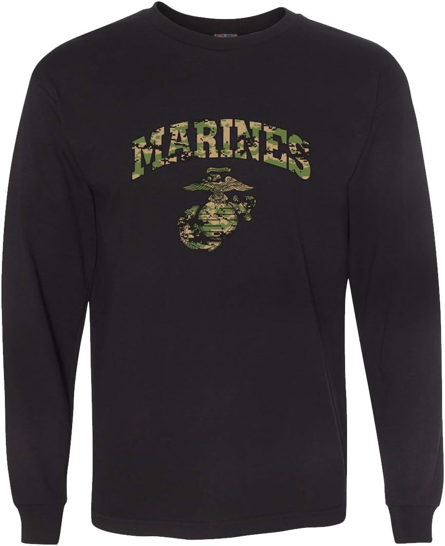 Marpat Marines w/Emblem Long Sleeve T-Shirt