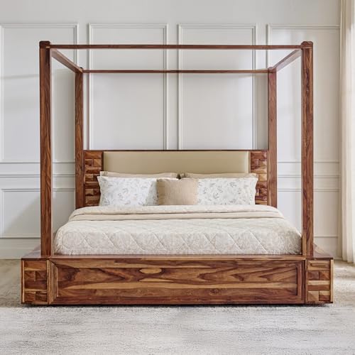 Image of Home Centre | Adana | Sheesham Wood | King Beds | Brown | 1 Year Warranty