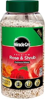 Miracle-Gro Premium Rose & Shrub Continuous Release Plant Food, 900g with a Thank You Sticker