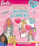Barbie Valentine's Day Classroom Exchange Lollipops & Card Kit, 25 Pops & Cards, 4.40 Oz
