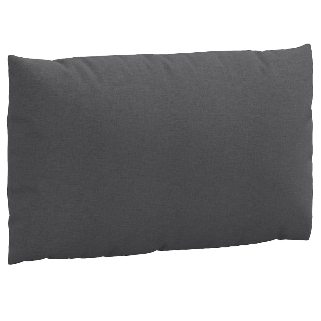 VidaXL - Juego de 2 cojines de paleta, almohadas de balcón, cojines de asiento, patio, jardinería, terraza, exterior, color gris oscuro