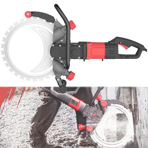Sierra Circular Eléctrica para Hormigón, Sierra De Anillo para Pared De Hormigón, 8900W Cortadora De Mano para Pared De Hormigón, 300mm, para Piedra, Pared, Ventana De Hierro,Brushlessringsaw