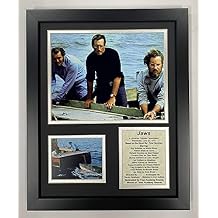 Jaws Movie Collectible | Framed Photo Collage Wall Art Decor - 12"x15" | Legends Never Die