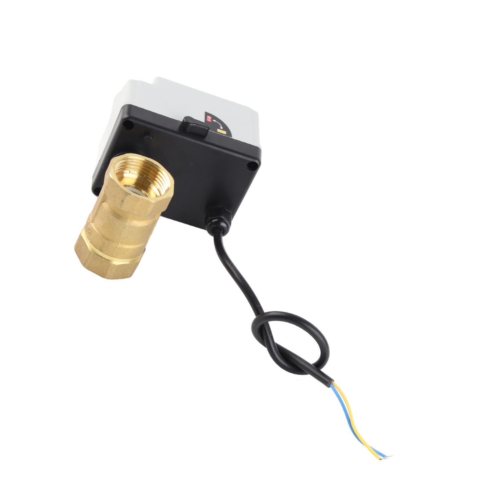 VALVOLA A SFERA MOTORIZZATA OTTONE ABS SMART CONTROL RESISTENTE ALL'ACQUA DN25 DC 12V‑24V ACCESSORIO Uso industriale