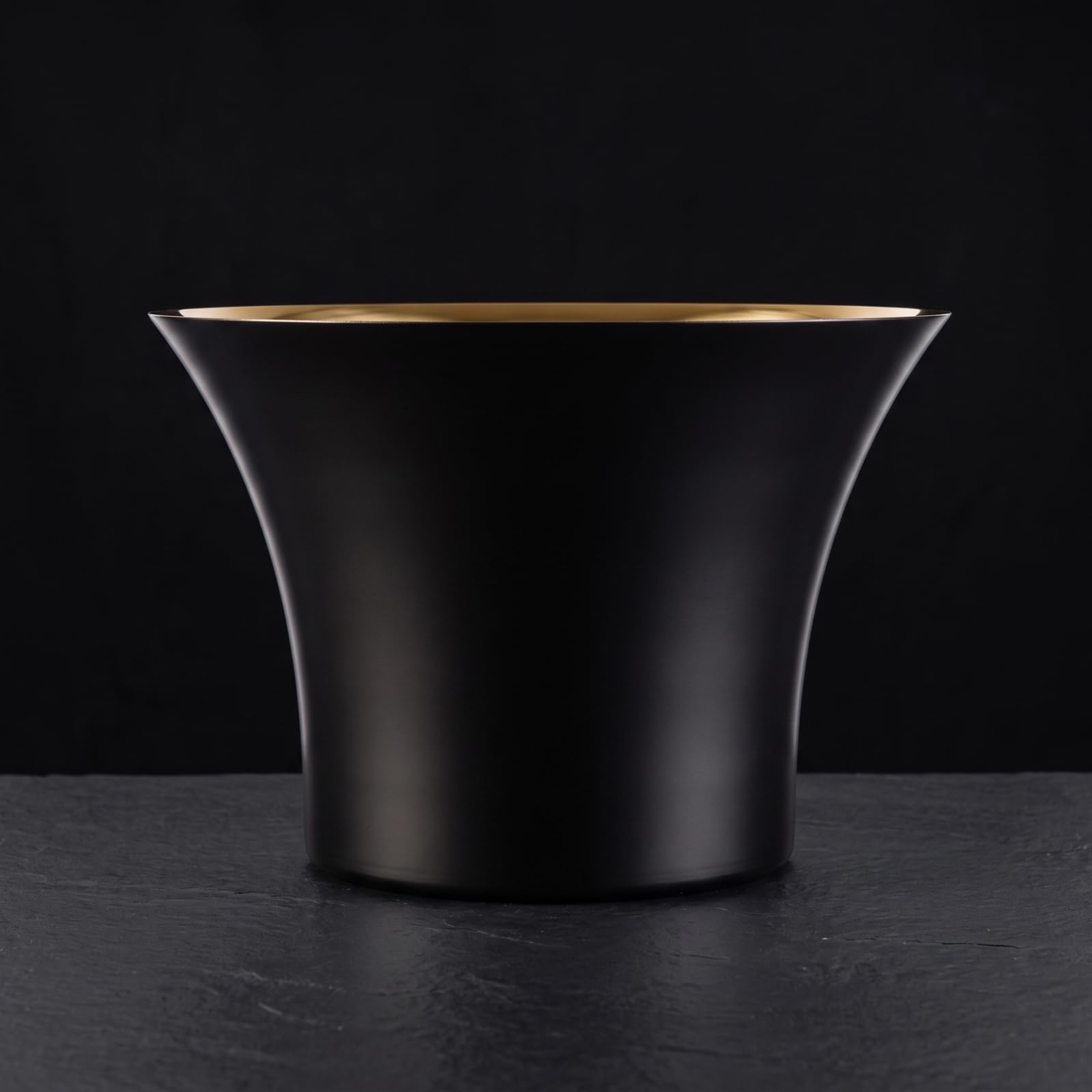 Colcolo Cubitera de Champagne Cubo Hielera Bañera Bebidas con Soporte Sólido de Acero Inoxidable Pulido Gran Capacidad para Hielo y Botellas Adecuada para Fiestas Jardín Mesa Buffet, Dorado