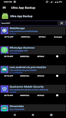 Ultra App Backup