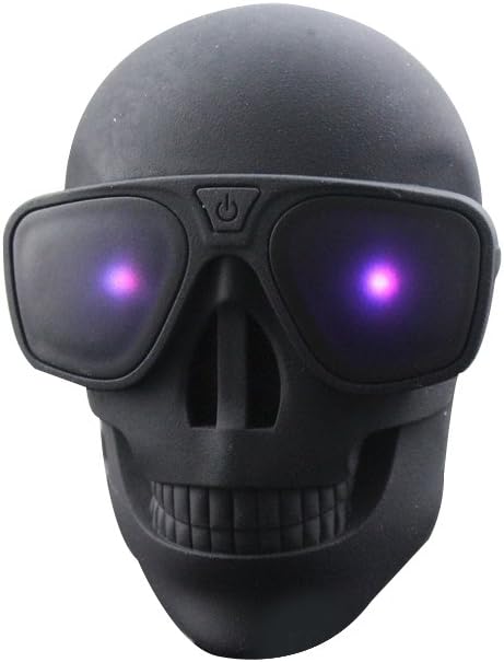 LIN 8800mah Skull Power Bank with Breathing Lamp Surprised Portable Charger Backup External Battery Pack Power Bank for Camping Hiking Traveling Suitable