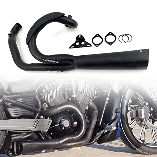 Sistema Di Scarico Moto Nero Per Harley Davidson Night Rod V-Rod Muscle Luther 2003-2021 Accessori Silenziatore 2 In 1