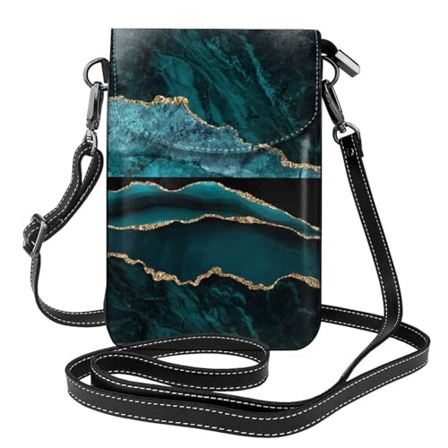 Petit sac bandoulière marbre émeraude idéal pour vos sorties