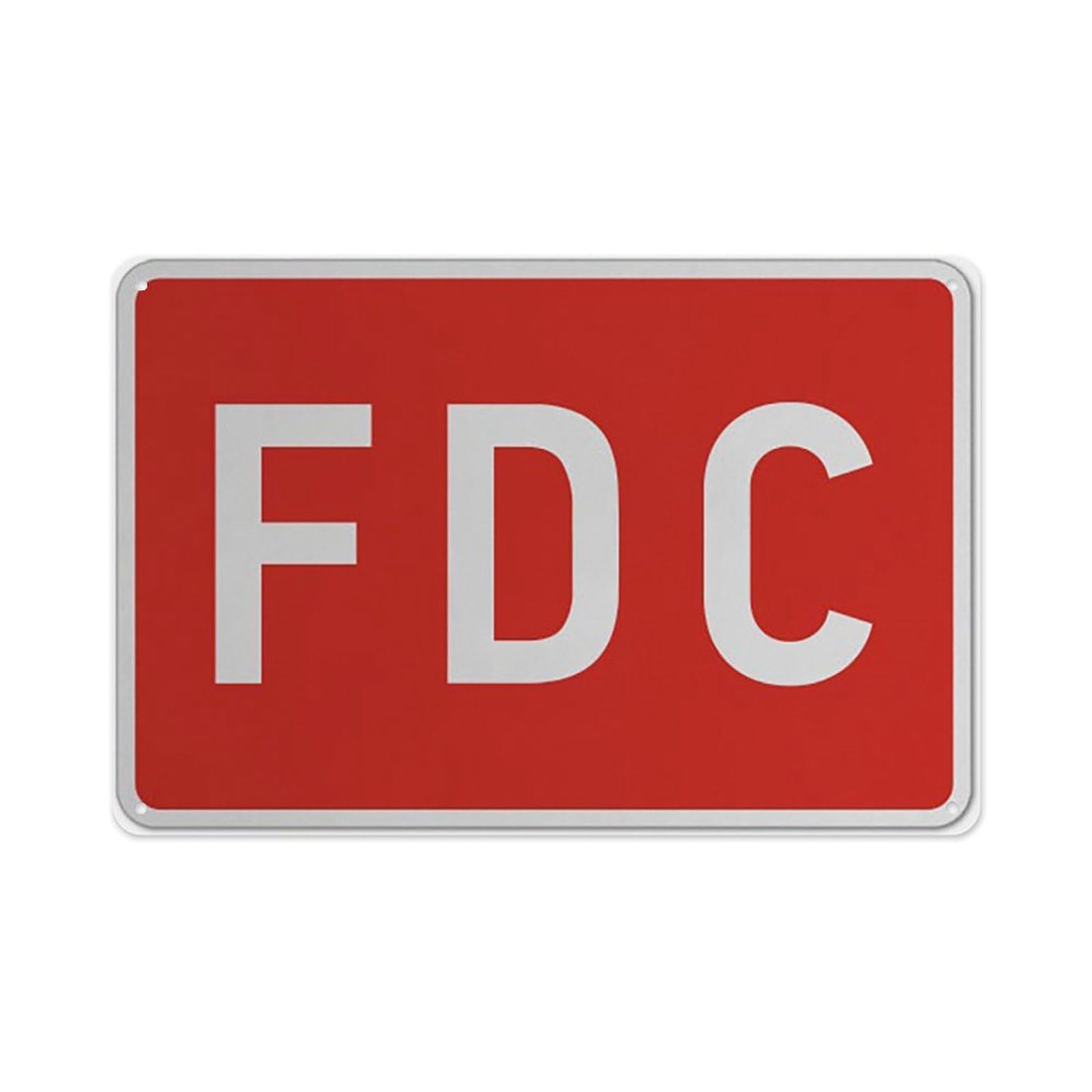 peiyeety Fdc Sign Aluminum Tin Warning Signs For Home Outdoor Garden 12X16 Inches
