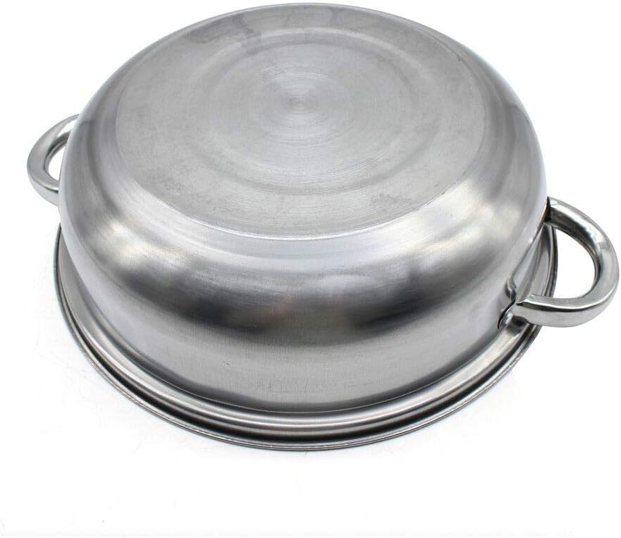 3 Tier Stainless Steel Steam Pot Kitchen Cooker Meat Vegetable Cooking Steamer with glass lid for Dumplings Veg Fish Meat Rice Dim Sum Pasta Cooking