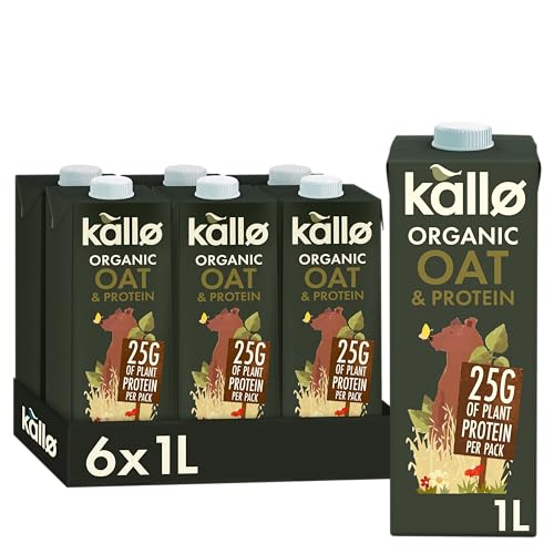 Kallo Organic Oat Drink + Protein Made with Only 3 Ingredients 6 x 1 Litre