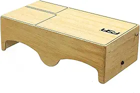 Cajon de Colo com Bongo Acoplado Híbrido 2 em 1 Encaixe Para Correia Profissional Com Captação Plug and Play CAJON DE COLO HIBRIDO NATURAL FCB20
