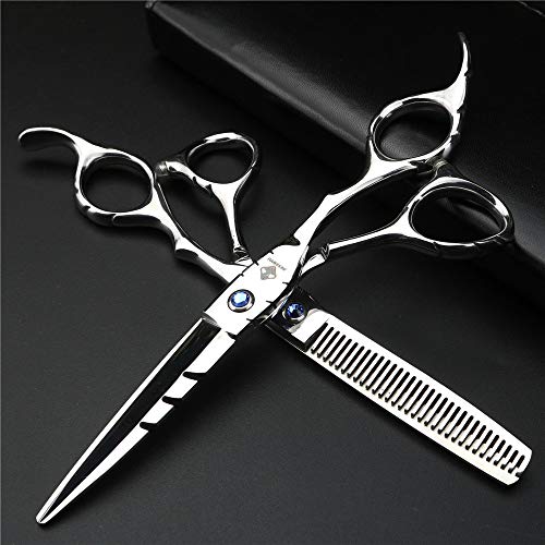 Ciseaux de coiffure professionnels JIESENYU d'une élégance rare avec vis diamantée - 3