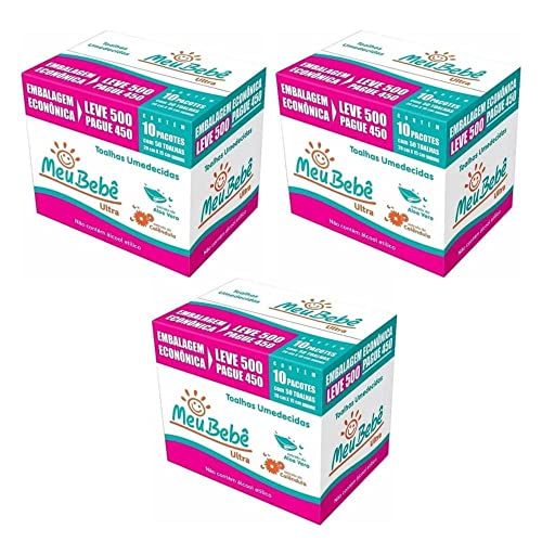 Combo Toalha Umedecida Meu Bebe Ultra 1500 Unidades