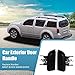 ACROPIX 2pcs Rear Door Outer Handle Left Right 82607-EA502 82606-EA502 for Nissan Pathfinder R51 2005-2012