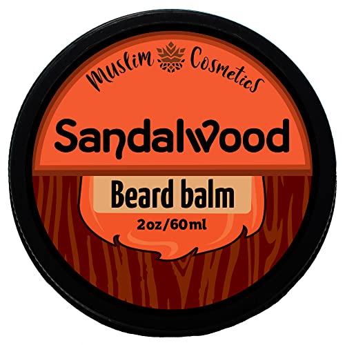 Sandalwood beard BALM | Argan oil | Mango butter | Rice bran oil | Natural Conditioning hair butter || Made in Canada - Muslim Cosmetics - Sandalwood Balm 2oz