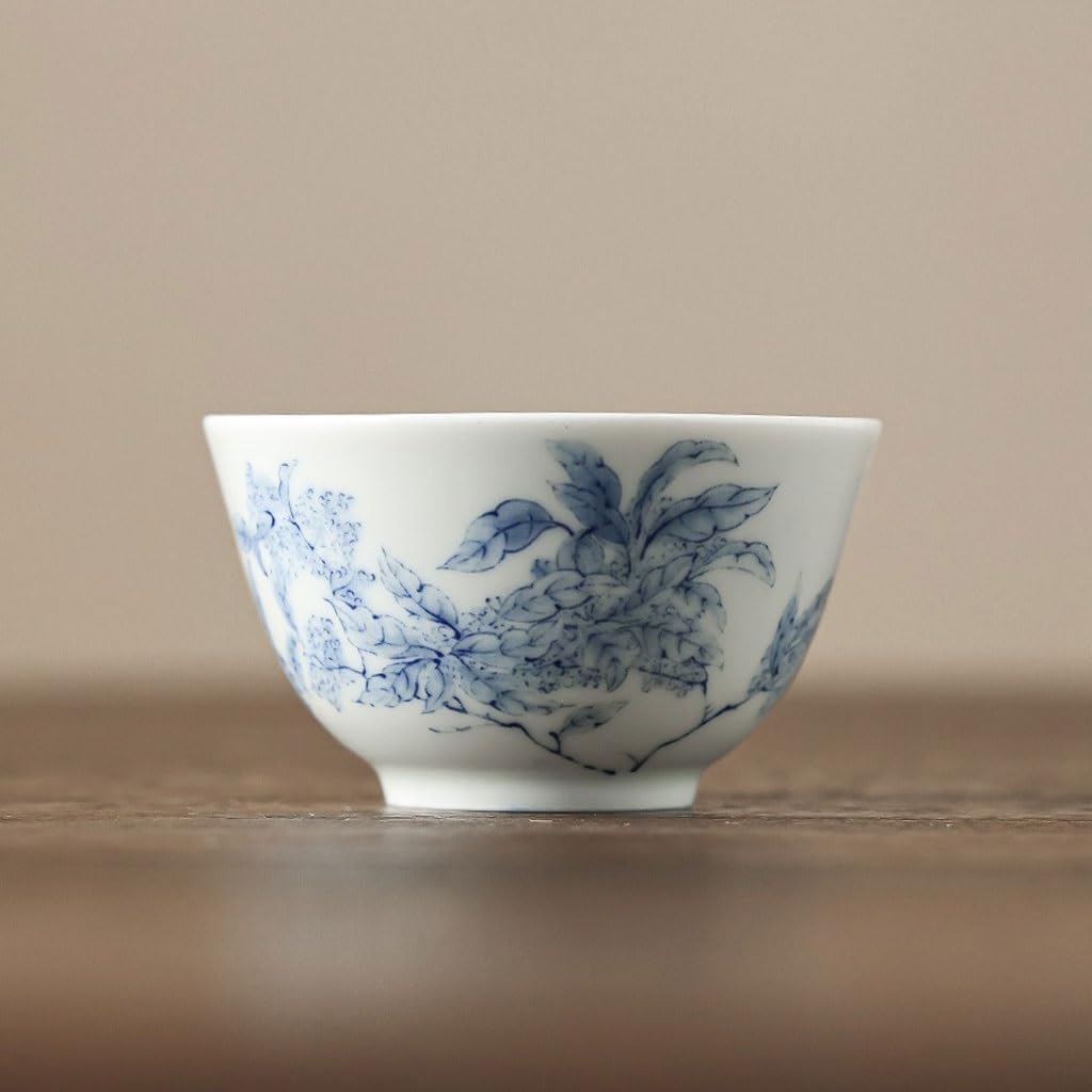 GSOUL Kungfu Tea cup Office Hospitality Cups White Porcelain Personal Bowls Chinese Tea Kitchen Exquisite Handmade Small Small Tea Cups