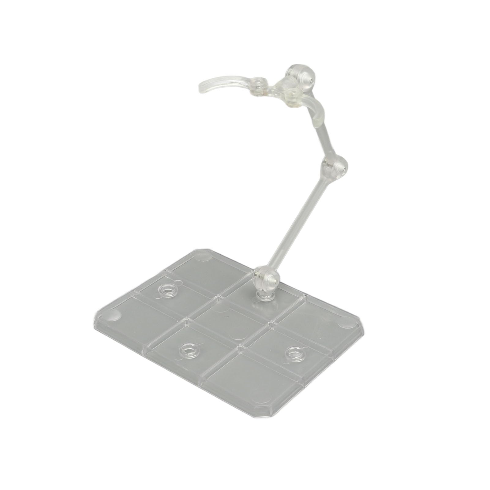 Supports Présentoirs pour Figurines d'Action, Lot de 10 Bases en Acrylique Transparent, pour Exposition et Stabilisation des Modèles de Collection