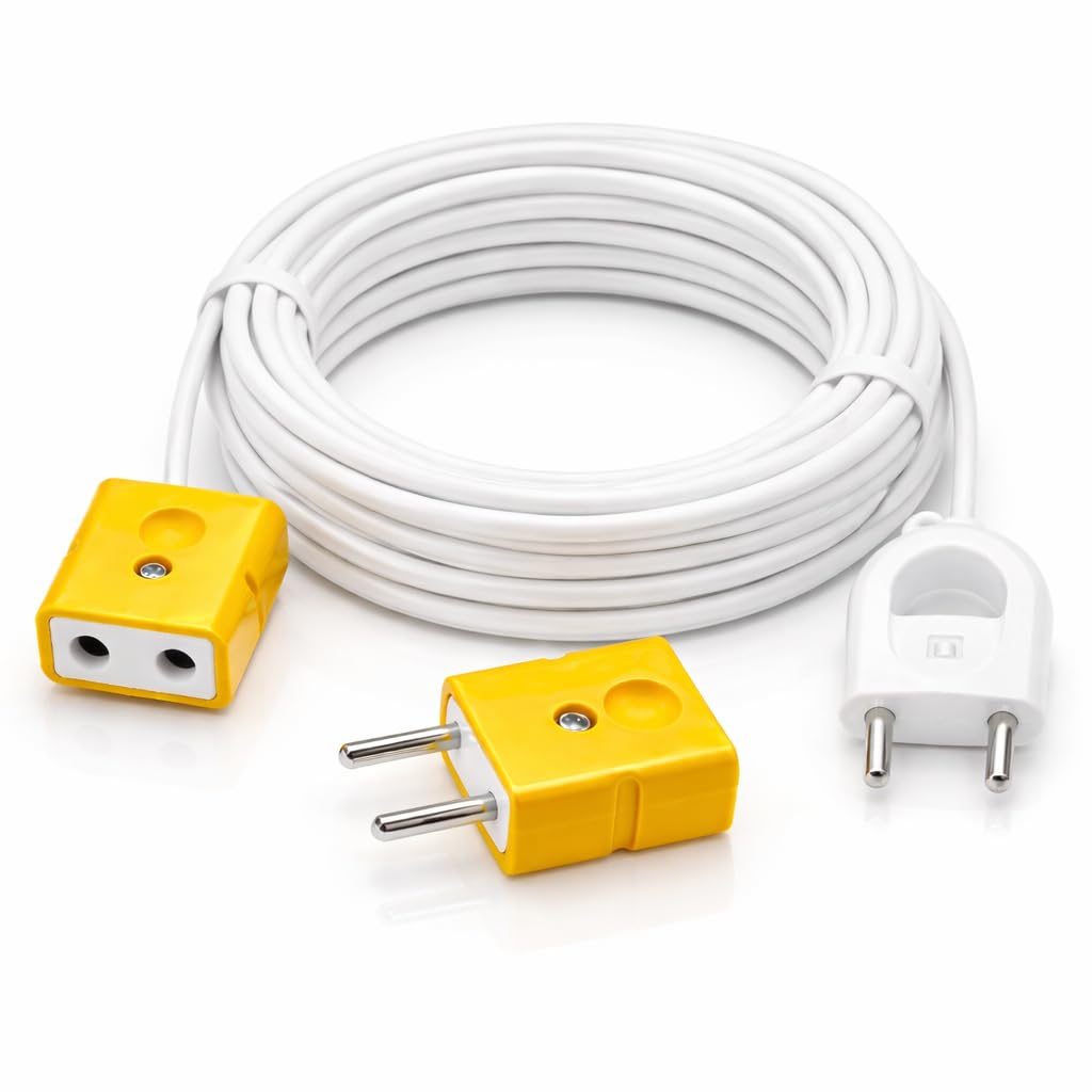 2 Pin Extension Cord Wire — Male to Female Extension Cable | 2-Pin Male Female Connector Plug Socket | Power Extension Wire with Plug — (5Meters)-image-44