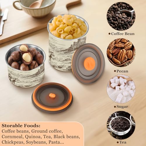 Recipiente para café ATTX de acero inoxidable 30 oz con tapa hermética miniatura 5
