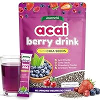 Grüne Entgiftungspulver, Grüner Pulver Helfer, Acai Berry Drink mit Chia-Samen–Reich an Antioxidantien, Vitamin C & Ballaststoffen–Natürliches Superfood-Pulver für Smoothies, Joghurt & Backen