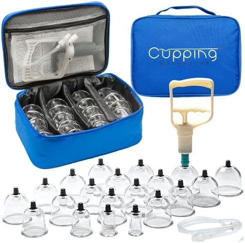 Cupping Warehouse 20-Piece Poly Cups™ Polycarbonate Cupping Therapy Set | Durable & Lightweight | PT, Physio Myofascial Cupping Kit for Massage Therapy,