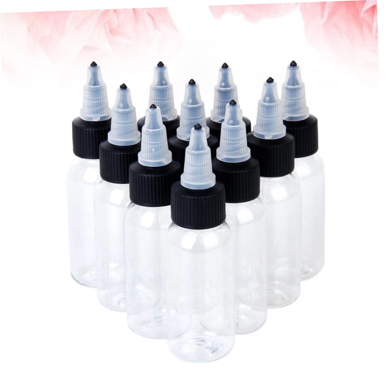 3 Sätze Farbmaterialverpackungsflasche Klare Pigmentflaschen Leere Pigmentbehälter Leere Tintenflasche Tätowiermittelflasche Tattoo-zubehör Pigmentflasche 10 Stück * 3
