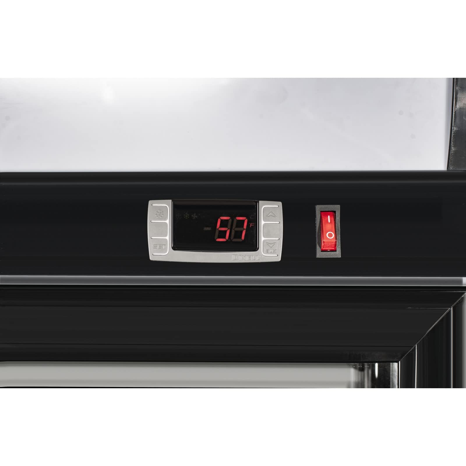 Fricool Merchandiser Refrigerator With 2 Glass Doors, 31 Cu Ft Beverage Display Cooler, Upright Fridge With LED Lighting, Adjustable Shelves For Beverages, Beer And Drinks, Swing Door, Black on Fridge.com - View 5