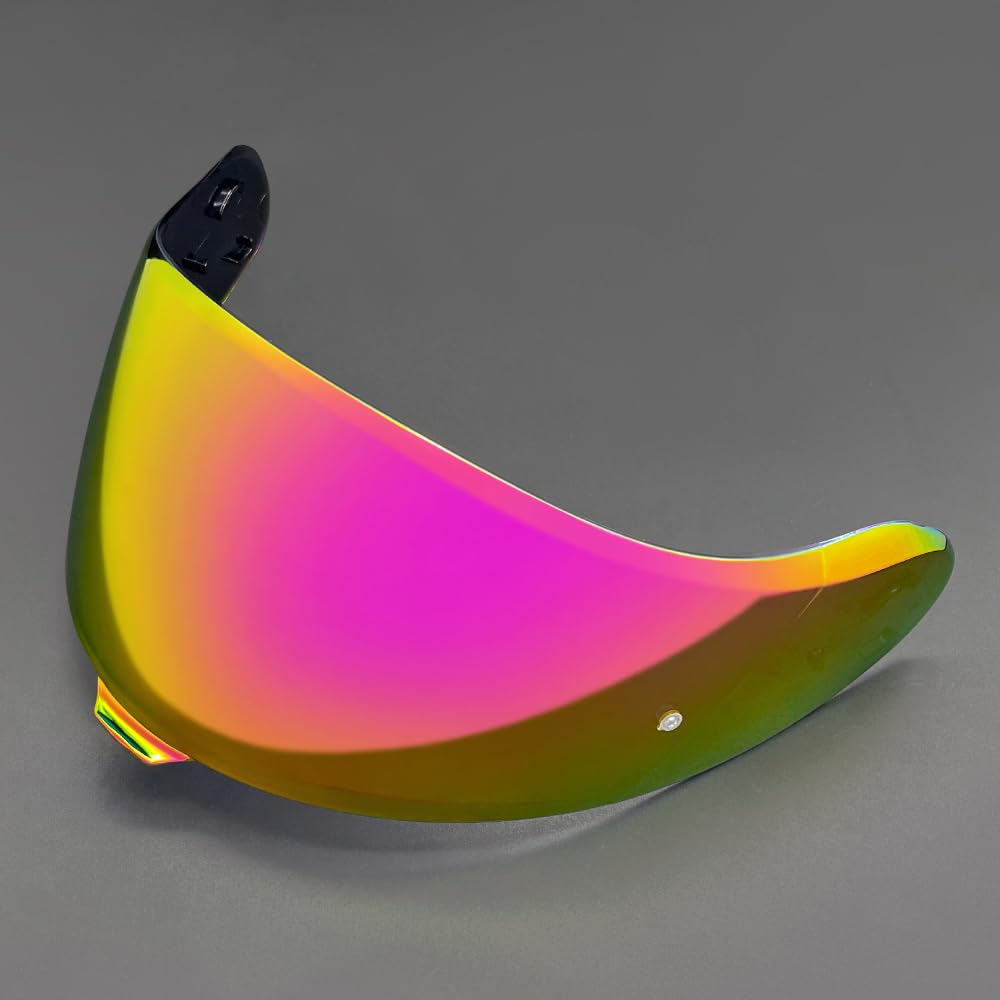 YMTSGEQ Neotec 3 Helmet Visor Replacement.CNS-3C Helmet Face Shield UV Protection Compatible with Neotec 3 (Revo Pink Gold-Day Use Only)