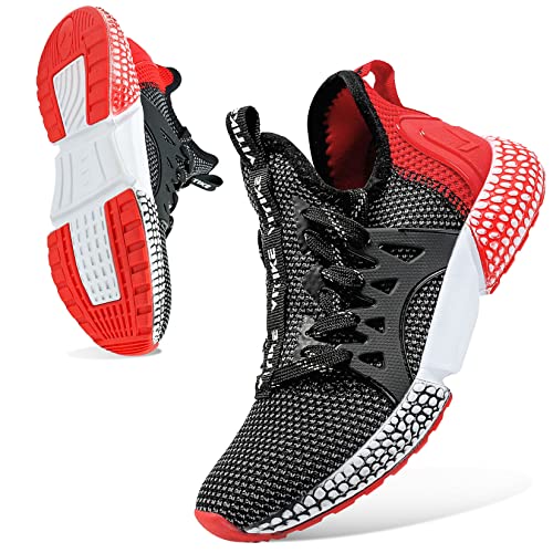 WETIKE Boy's Shoes Mesh Slip on Lightweight Running Sneakers