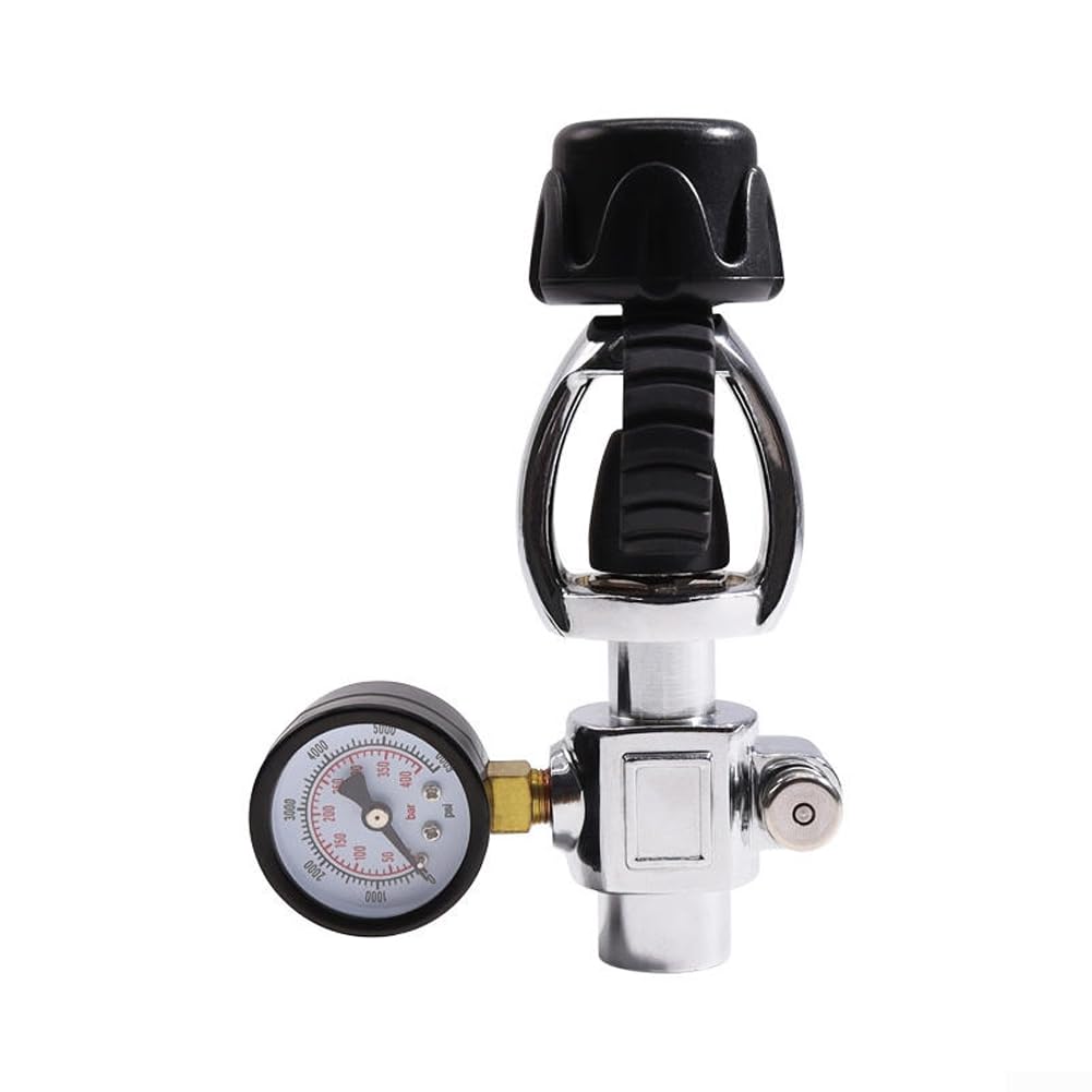 Vanne Test Plongée G5/8 Manomètre 6000 PSI