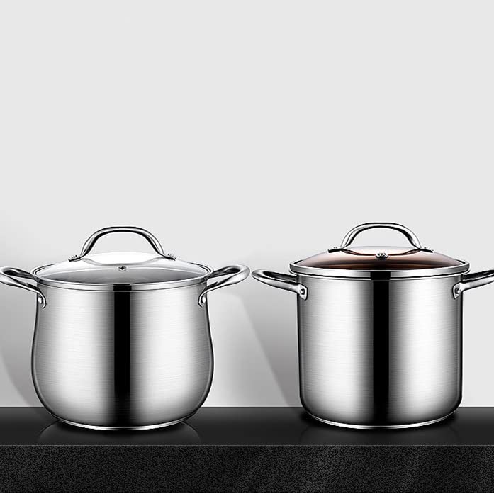 Amazon｜ステンレス 透明蓋付き 寸胴鍋 業務用 鍋 IH対応 煮込み料理