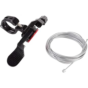 BuyWeek Bicycle Dropper Seat Post Lever Aluminium Alloy Dropper Seat Post Gear Lever Bicycle Seat Tube Height Cable Adjustable Lever