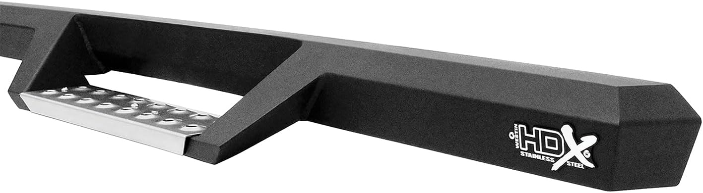 Westin 56-133152 HDX Stainless Drop Nerf Bars fits 2007-2018 Wrangler JK 2-Door Textured Black Pair