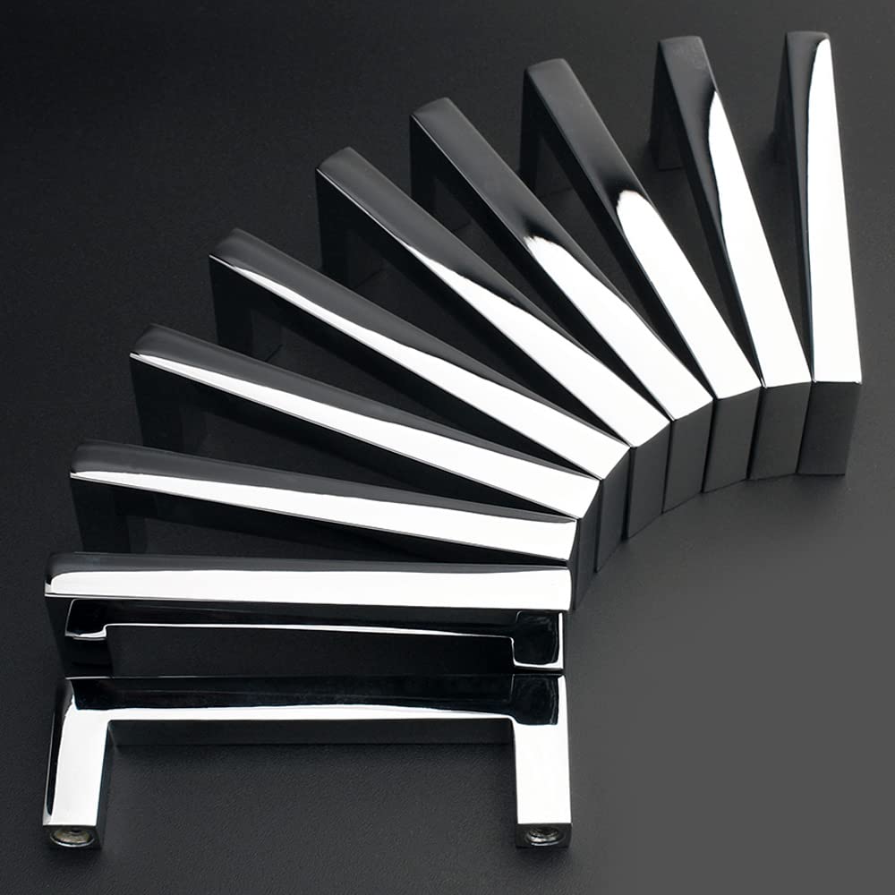 KOOFIZO 10 Pack 3 in Polished Chrome Cabinet Pulls, Drawer Handles 1816