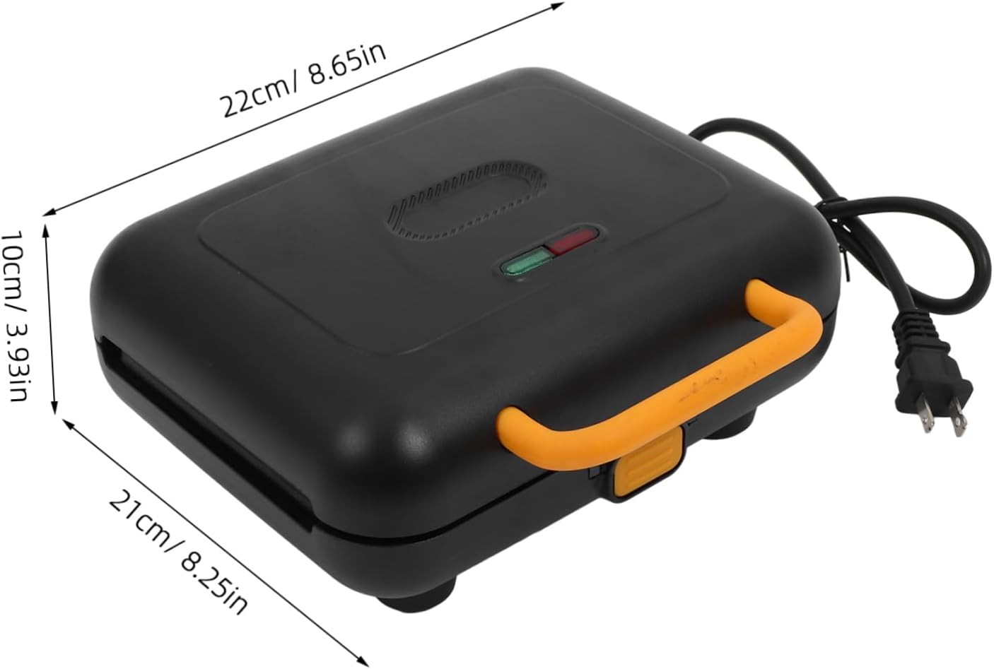 Garneck 1set Non-stick Waffle Maker Breakfast Machine Anti-skid Base for Home Use Dual-sided Heating for Waffles and Sandwiches Compatible Voltage