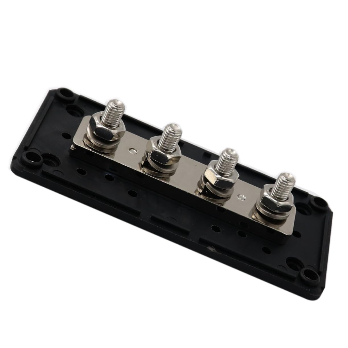48v Heavy Duty Power Distribution Block for Automotive and Use Black Bus Bar Cover Removable Terminal for Easy Wiring