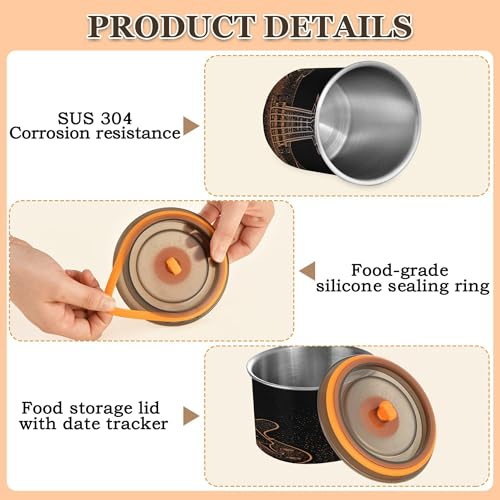 Envase Círcular Hermético de Acero para Café Kigai 17 oz miniatura 5