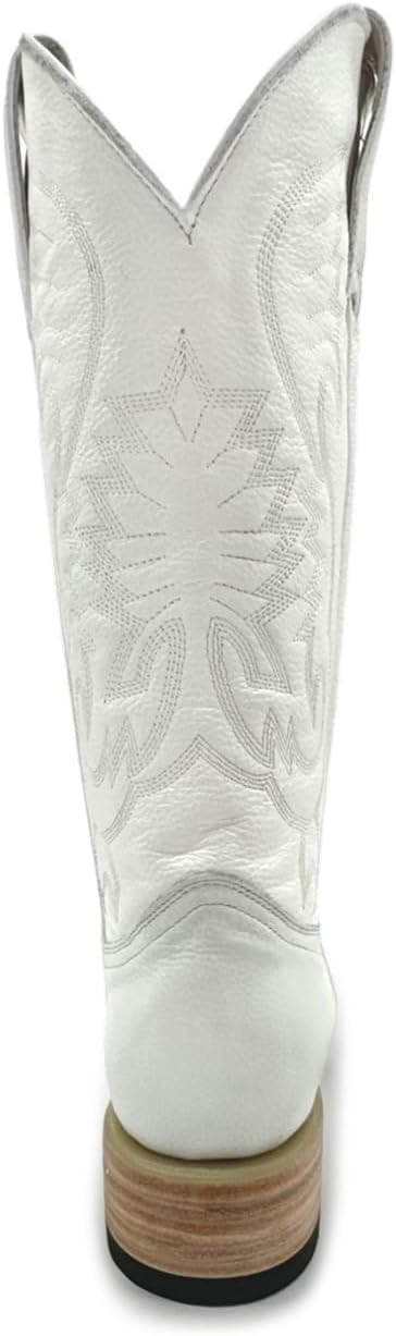 The Western Shops Men’s Genuine Leather Snip Toe Embroidered Boot