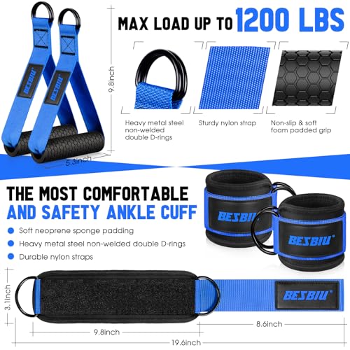 Image of Heavy Resistance Bands for Working Out, 300lbs /360lb /420lb Exercise Bands Workout Bands with Handles, Door Anchor, Ankle Straps, Home Gym Workout Equipment for Men Fitness Strength Training Stretching