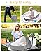 Hishe Baby Travel Bassinet Portable Bassinets: Foldable Lightweight Travel Pod Infant Bassinet with Mosquito and Canopy Outdoor Newborn Essentials Gift