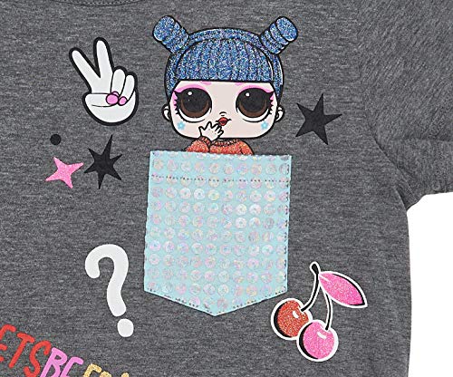 Image of L.O.L. Surprise! Girls Short Sleeve Graphic T-Shirt - Pink Cartoon Tee with Favorite Characters