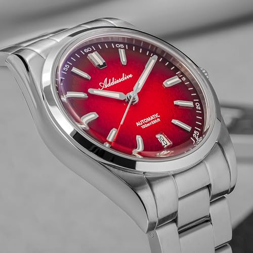 Image of ADDIESDIVE Mens Watch Automatic NH35 /8215 200M Luminous Easy to Read Dial Wrist Watch Minimalist Fashion Simple Watch Analog Date with Leather Strap and Bracelet