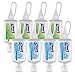 Purell Advanced Hand Sanitizer Variety Pack, Naturals and Refreshing Gel, 1 Fl Oz Travel Size Flip-Cap Bottle with Jelly Wrap Carrier (Pack of 8), 3900-09-ECSC