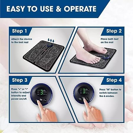 SELLCORP Foot/Body Massager,Portable Wireless Rechargeable Foot and Body Pain Relief EMS Massage Machine with 8 Modes/14 Levels Therapy Mate for Legs,Foot,Neck,Arms for Men and Women SELLCORP Foot/Body Massager,Portable Wireless Rechargeable Foot and Body Pain Relief EMS Massage Machine with 8 Modes/14 Levels Therapy Mate for Legs,Foot,Neck,Arms for Men and Women