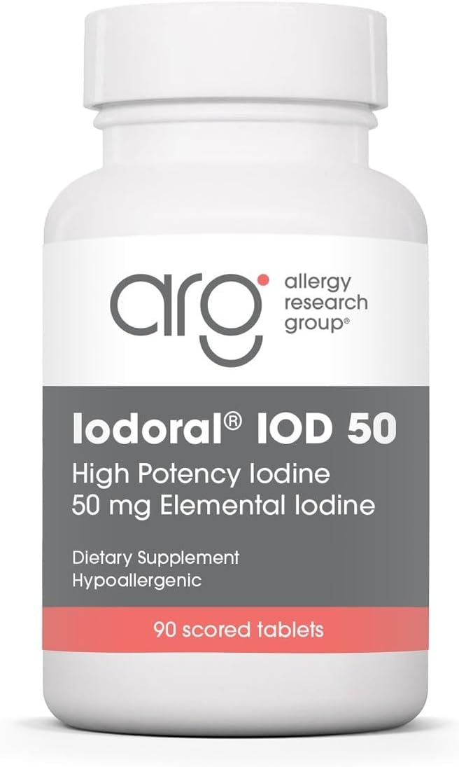 Optimox Iodoral 50 mg - Original High Potency Lugol Solution Iodine Nutritional Supplement - Energy Support - 90 Tablets
